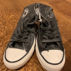 Gray High-Top Converse